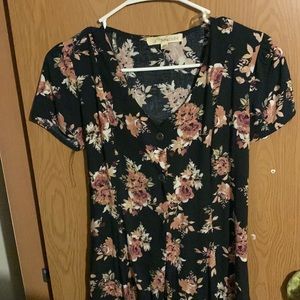 Floral print dress